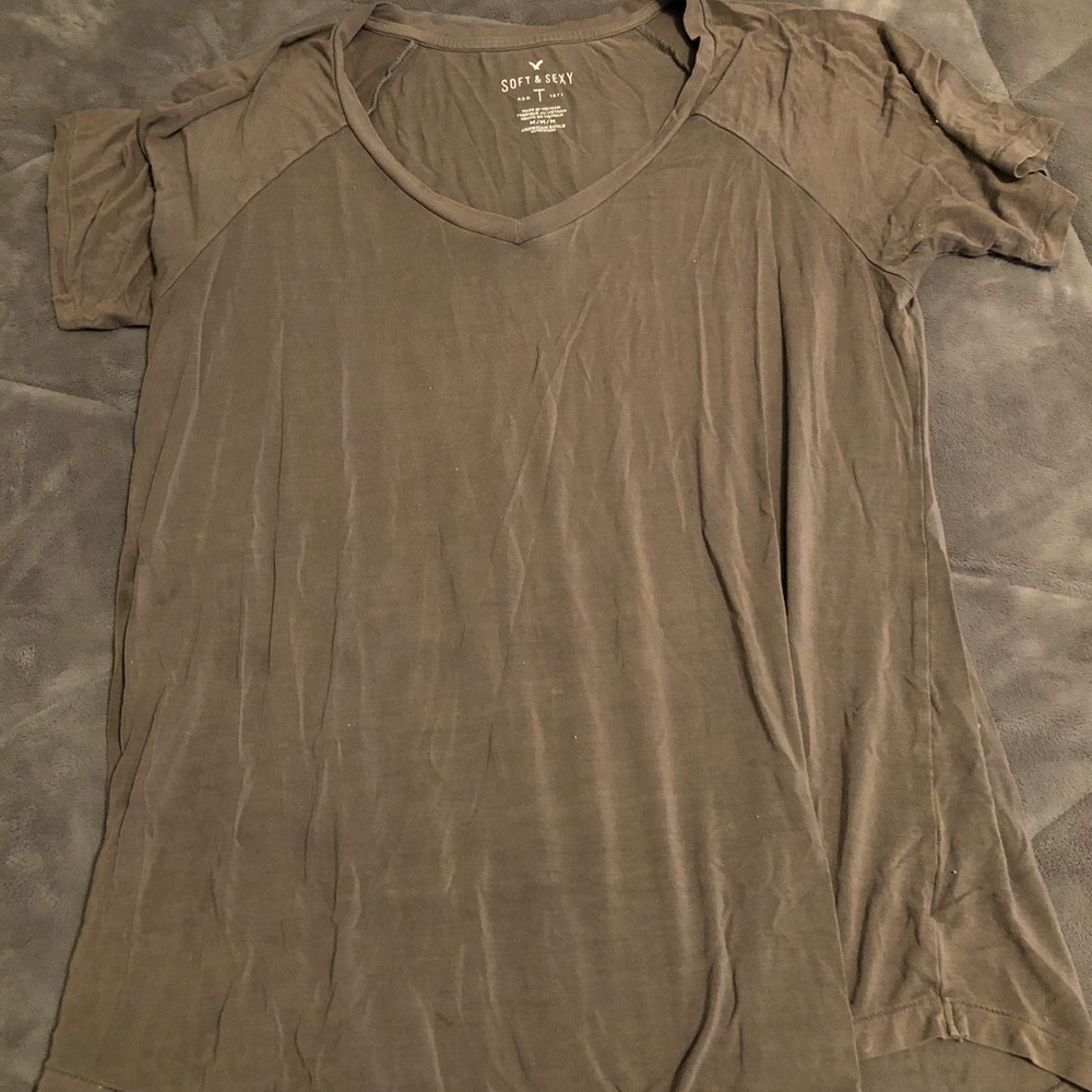 grey v neck
